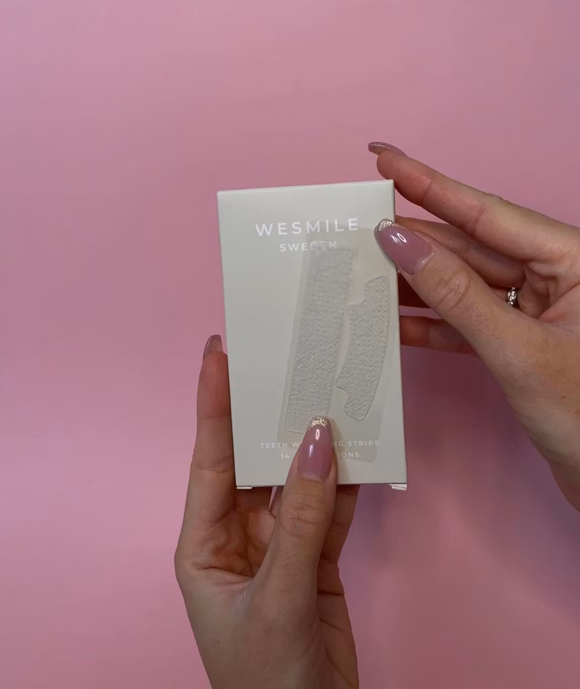 Holding a strip sachet