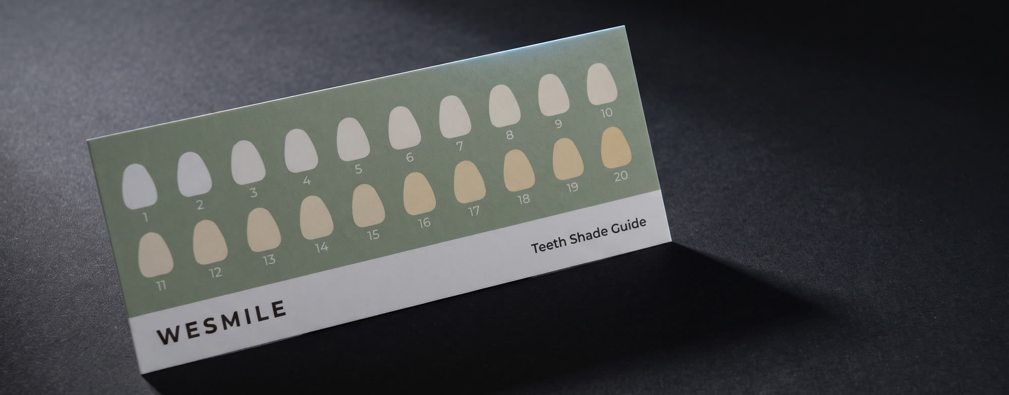 The twenty step shade card